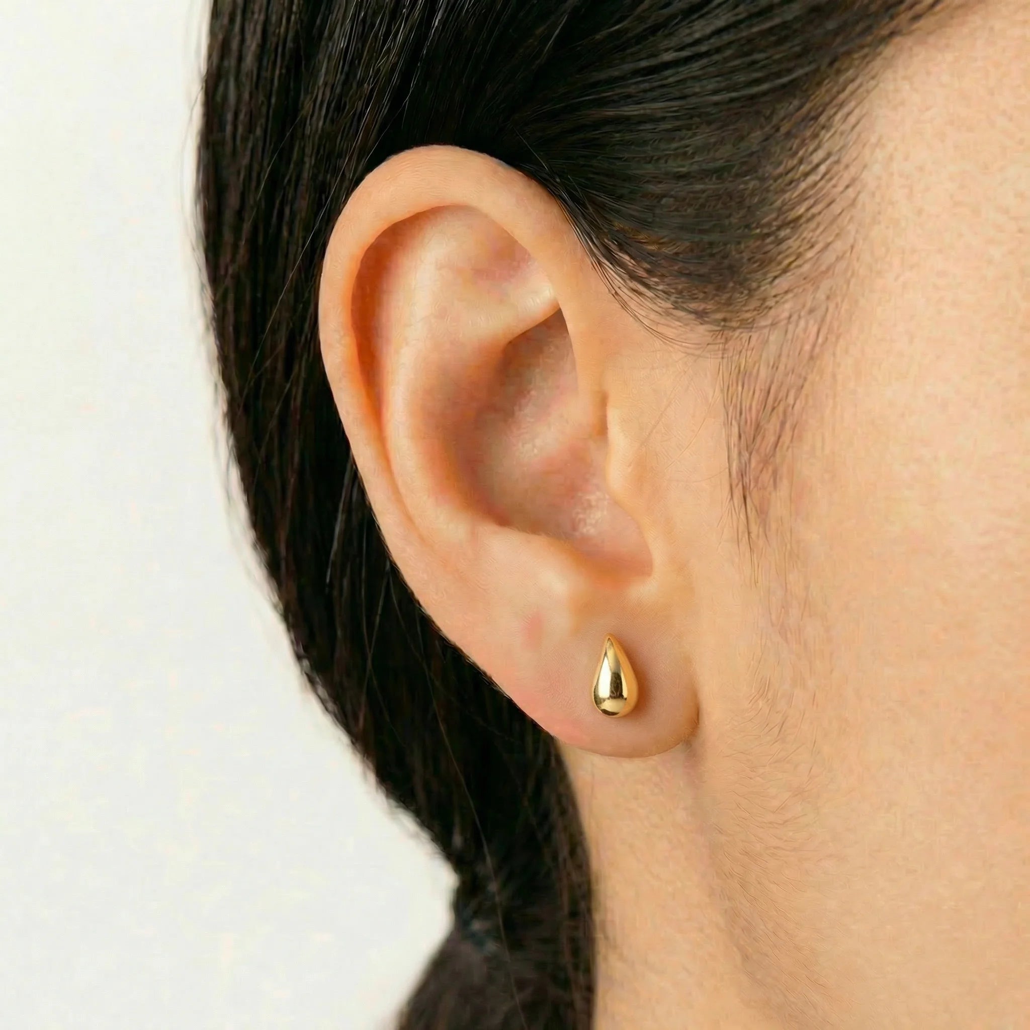 Topos Gota 0.7 g / in / 8.2 mm Oro Amarillo 18K