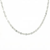 Cadena Flor Espejo 5.7gr / 23 1/2 in / 3.2mm Plata 925 *