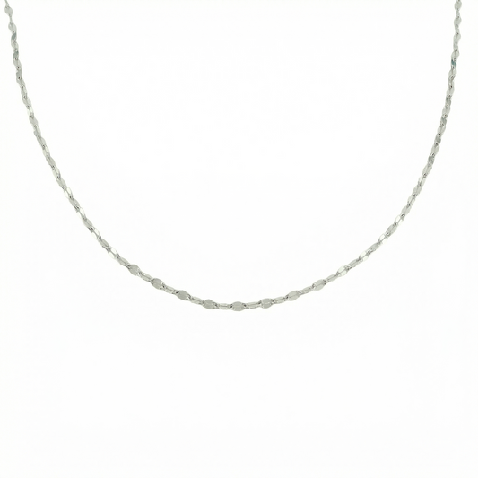 Mirror Flower Chain 3.3gr / 27 1/2 in / 1.9mm Silver 925