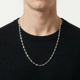 Cadena Flor Espejo 5.7gr / 23 1/2 in / 3.2mm Plata 925 *