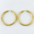 Hoop Earrings Smooth Bulky Hoop 4.85gr / 2.2in / 18K Gold +4 (Offer)