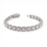 Pulso Tenis Cuadrado 17.85gr / 7 in / 7mm Plata 925