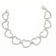 Pulso Corazones Continuos 11.65gr / 7 in / Plata 925