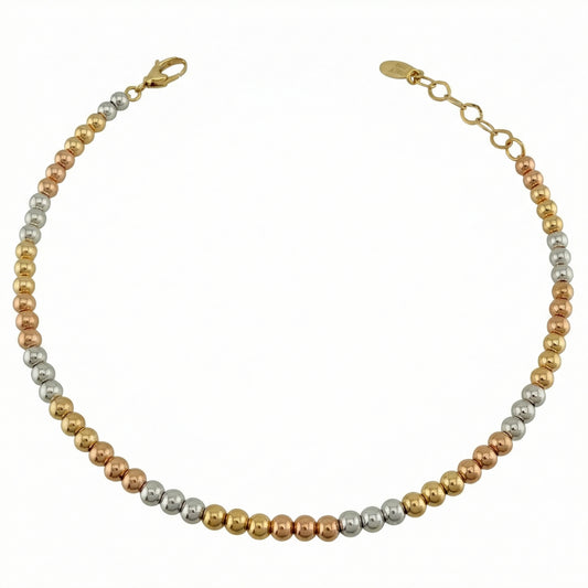 Pulso Militar 6.35gr / 8 1/4 in / 2.85mm Tres Oros 18K %