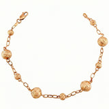 Pulso Tipo Militar 4.35gr / 7 3/4 in / 8mm-5mm Oro Rosa 18K &