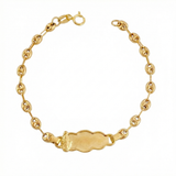 Pulso Bebé Gc Nube Virgen Milagrosa 2gr / 5 1/4 in / 3.5mm Oro Amarillo 18K
