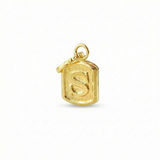 Dije Letra S 0.3g / 1/2 in Oro Amarillo 18K