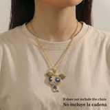 Dije Super Chica Azul 10gr / 1 3/4 in / Oro Amarillo 18K ©