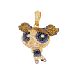 Dije Super Chica Azul 10gr / 1 3/4 in / Oro Amarillo 18K ©