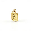 Pendant Letter N 0.4g / 1/2 in Yellow Gold 18K