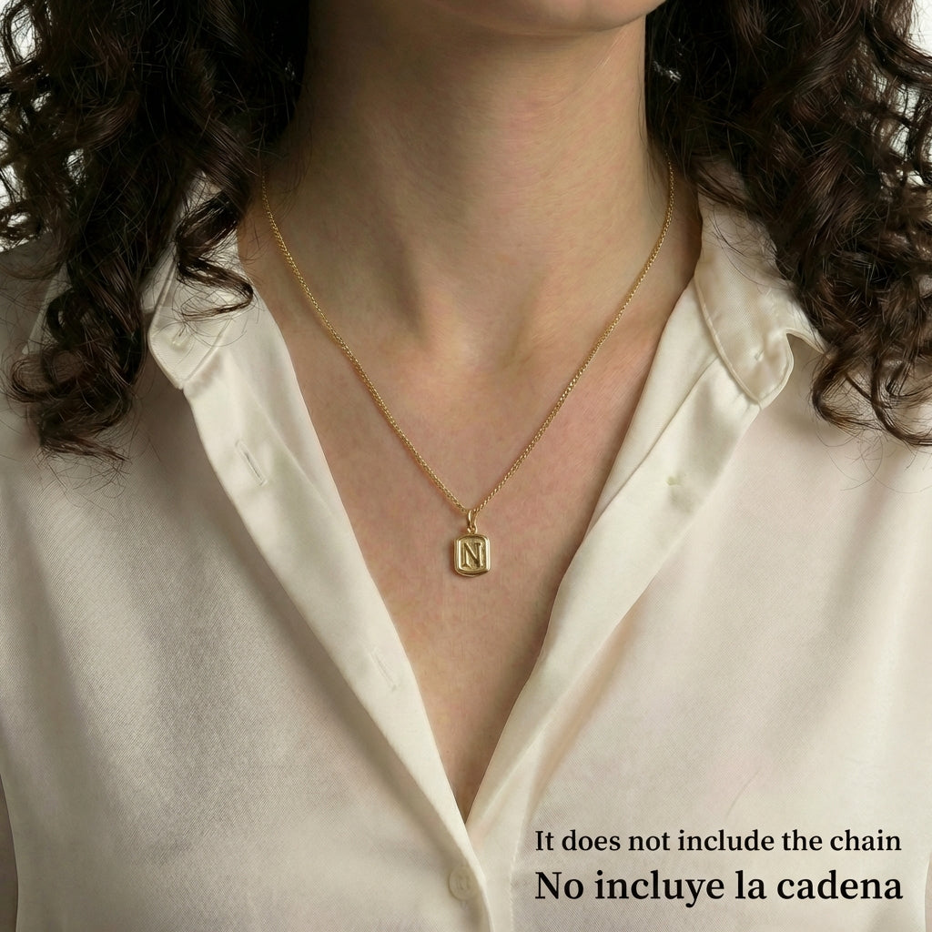 Dije Letra N 0.35g / 1/2 in Oro Amarillo 18K