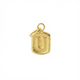 Dije Marco Letra U 0.3gr / 1.6cm / Oro Amarillo