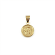 Pendant Faith Medal 0.95gr / 2.2cm / Yellow Gold 18K Enamelled