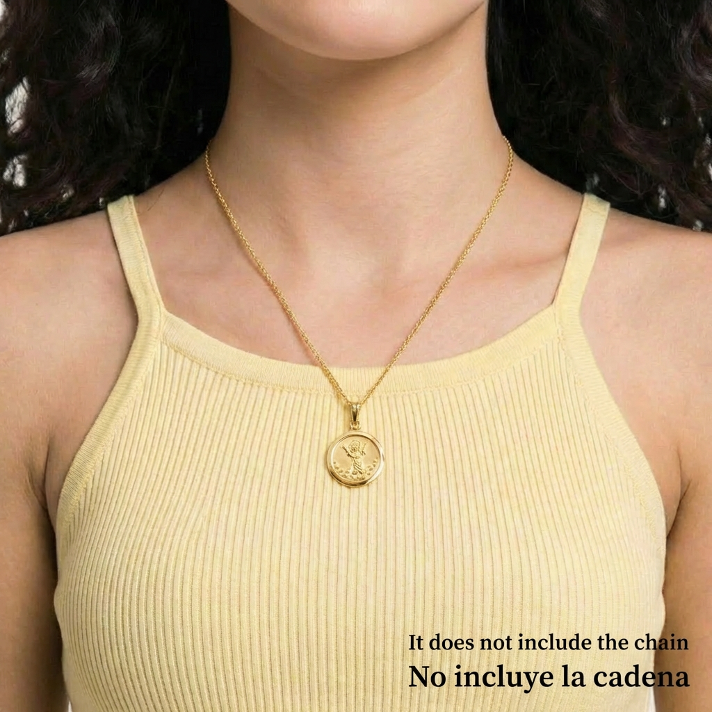 Dije Divino Niño 0.45gr / 3/4 in / Oro Amarillo 18K ©