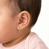 Hoop Earrings Mini Smooth Hoop 0.4g / 1/4 in 18K Yellow Gold