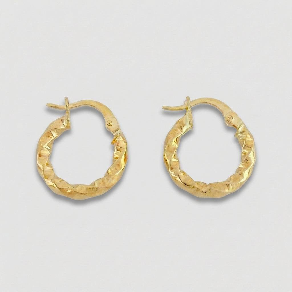 Candongas Carlota 1.5 g / 3/4 in Oro Amarillo 18K