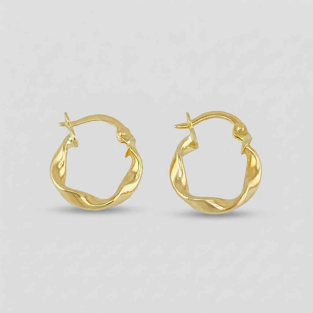 Candongas Melcocha 1 g / 1/2 in Oro Amarillo 18K