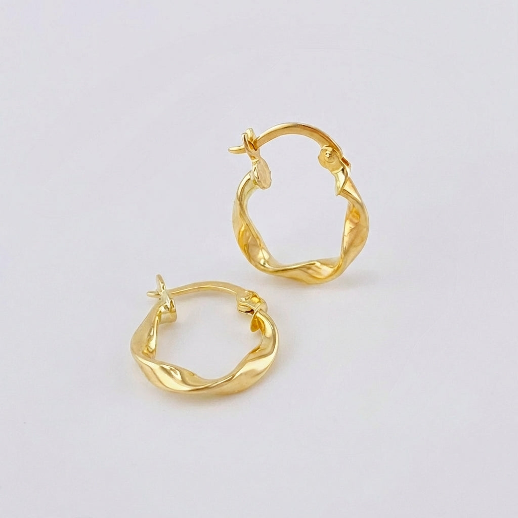 Candongas Melcocha 1.05 g / 3/4 in Oro Amarillo 18K