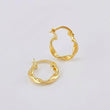 Candongas Melcocha 1.05 g / 3/4 in Oro Amarillo 18K