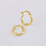 Candongas Melcocha 1.05 g / 3/4 in Oro Amarillo 18K