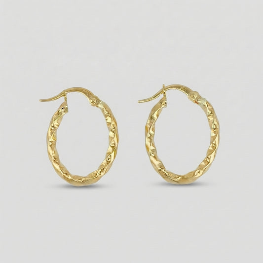 Candongas Dyla 1.3gr / 1 in / Oro Amarillo 18K