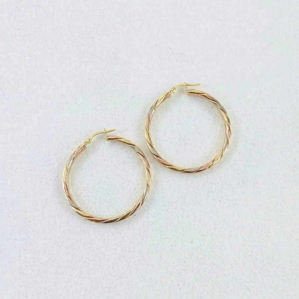 Candongas Nely 5.95g / 1 1/2 in Tres Oros 18K
