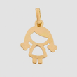 Dije Niña Silueta 0.45 g / 3/4 in Oro Amarillo 18K