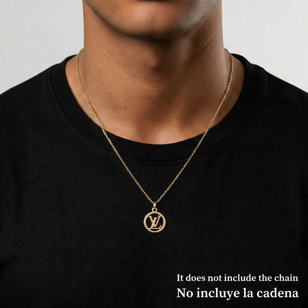 Pendant Circle Letter 0.5 g / 3/4 in Yellow Gold 18K