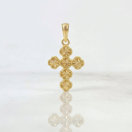 Dije Trebol Dorado 2.3 g / 1 1/4 in Oro Amarillo 18K