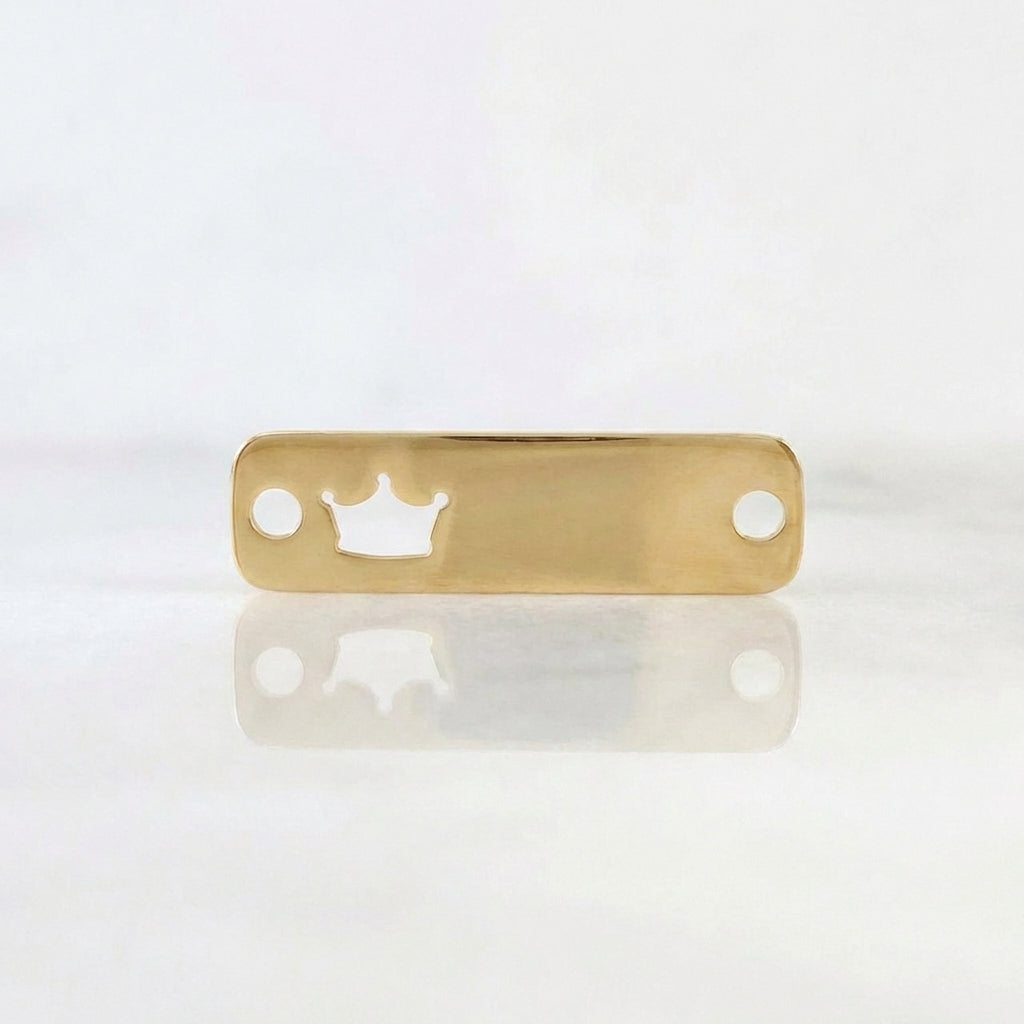 Charm Crown Plate 0.7 g / 1 in 18K Yellow Gold