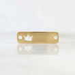 Charm Crown Plate 0.7 g / 1 in 18K Yellow Gold