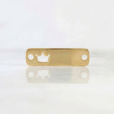 Charm Crown Plate 0.7 g / 1 in Yellow Gold 18K