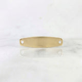Charm Hexagonal Plate 0.7gr / 1 in / 18K Yellow Gold
