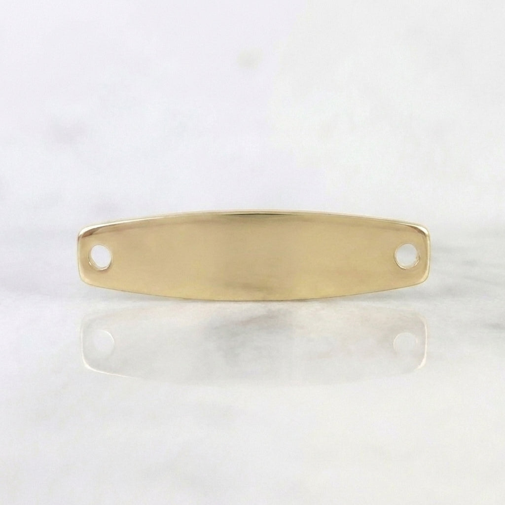 Herraje Placa Hexagonal 0.5gr / 1 1/4 in / Oro Amarillo 18K