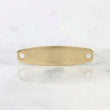 Herraje Placa Hexagonal 0.5gr / 1 1/4 in / Oro Amarillo 18K