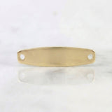 Herraje Placa Hexagonal 0.5gr / 1 1/4 in / Oro Amarillo 18K