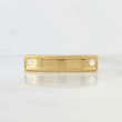 Herraje Placa Rectangular Bordeada 0.2 g / 3/4 in Oro Amarillo 18K