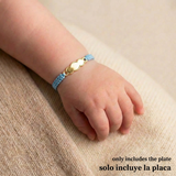 Herraje Placa Nube Bordeada 0.25 g / 3/4 in Oro Amarillo 18K