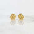 Footprint Stud Earrings 0.95gr / 5mm 18K Yellow Gold ©