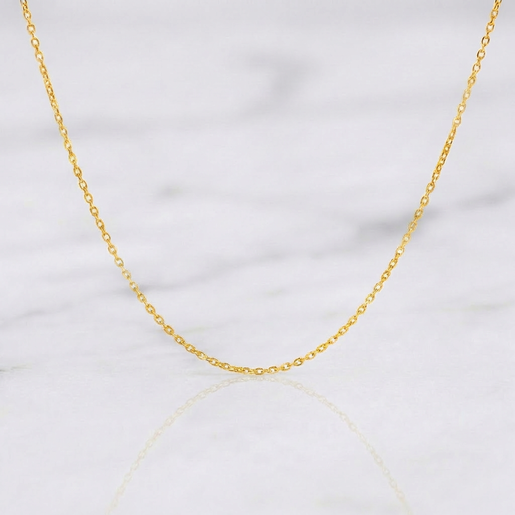 Classic Link Chain 1.1 g / 18 in / 0.9 mm 18K Yellow Gold