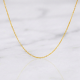 Cadena Aro Seguido 1.1 g / 17 3/4 in / 0.9 mm Oro Amarillo 18K