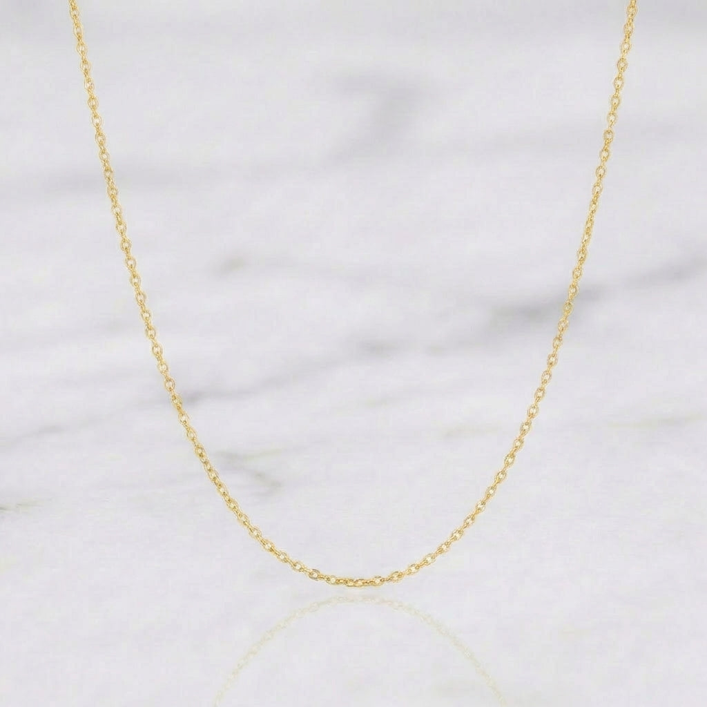 Classic Link Chain 1.25 g / 19 1/2 in / 0.9 mm Yellow Gold 18K