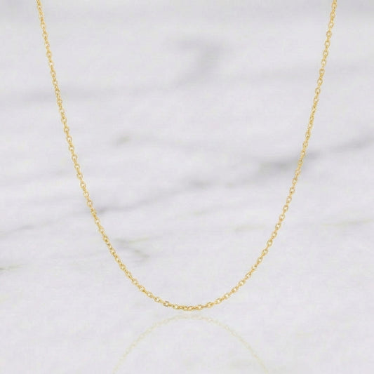 Cadena Aro Seguido 1.25 g / 19 3/4 in / 0.9 mm Oro Amarillo 18K