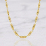 Cadena Rustica Cilindro 8.05 g / 24 1/4 in / 3.75 mm Oro Amarillo 18K