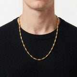 Cadena Rustica Cilindro 8.05 g / 24 1/4 in / 3.75 mm Oro Amarillo 18K