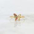 Butterfly Silhouette Ring 1.1 g / T7 1/4 18K Yellow Gold