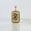 Pendant Oriental Dragon Frame 6.35 g / 1 1/2 in 18K Yellow Gold