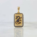 Pendant Oriental Dragon Frame 6.35 g / 1 1/2 in 18K Yellow Gold