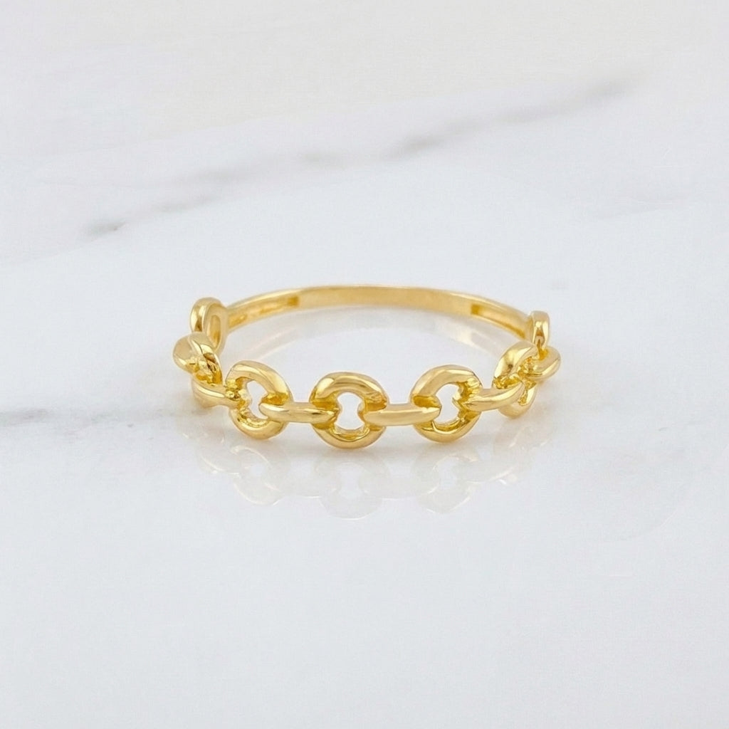 Anillo Cubano 1.35 g / T7 Oro Amarillo 18K