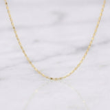 Cadena Plana 1.2 g / 17 3/4 in / 1.25 mm Oro Amarillo 18K